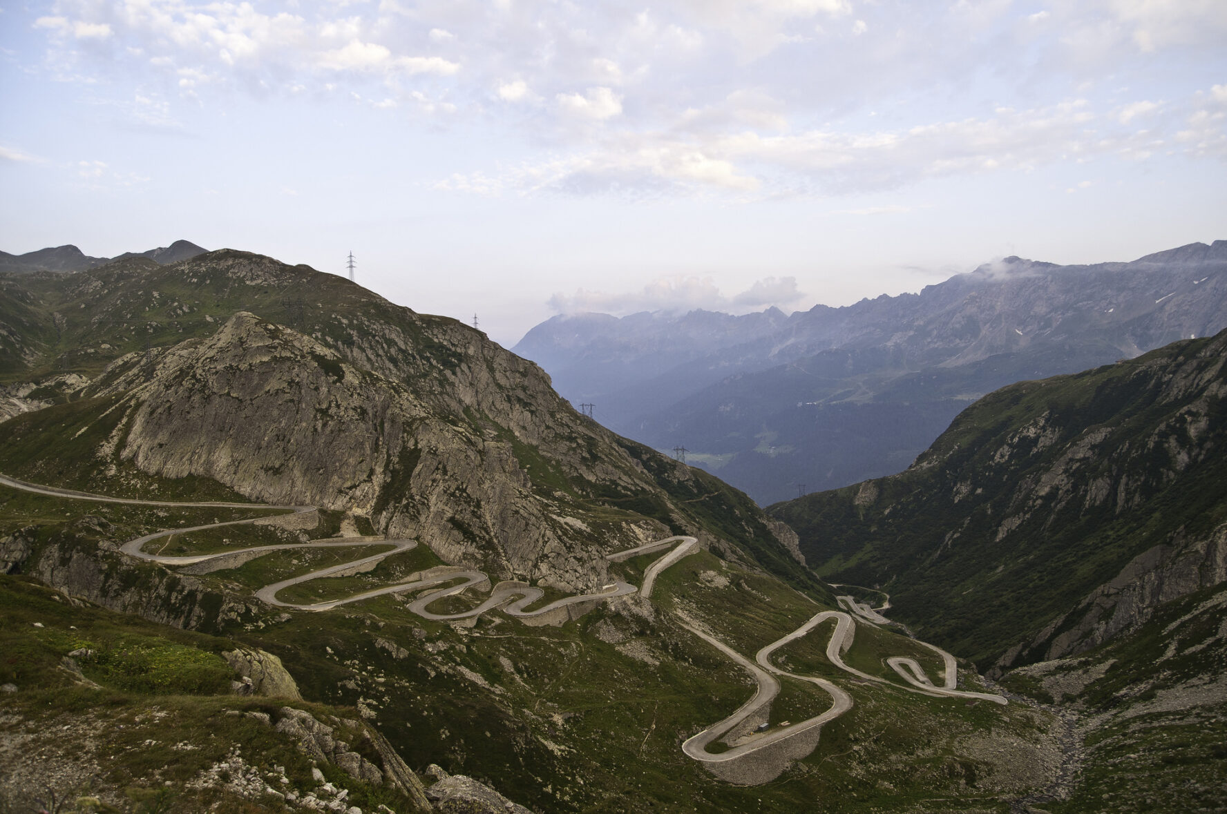 Gotthard Pass in the Swiss Alps.