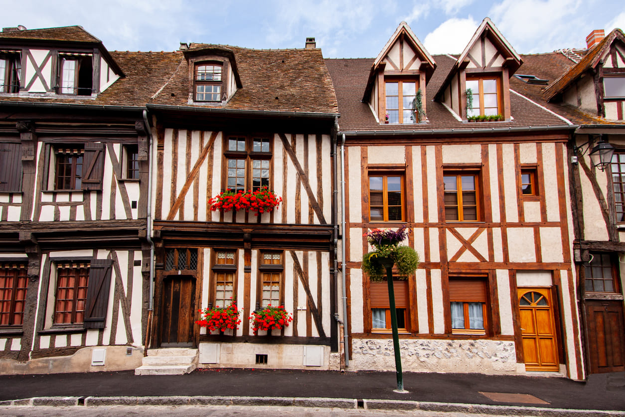 Half-timbered house in Vernon