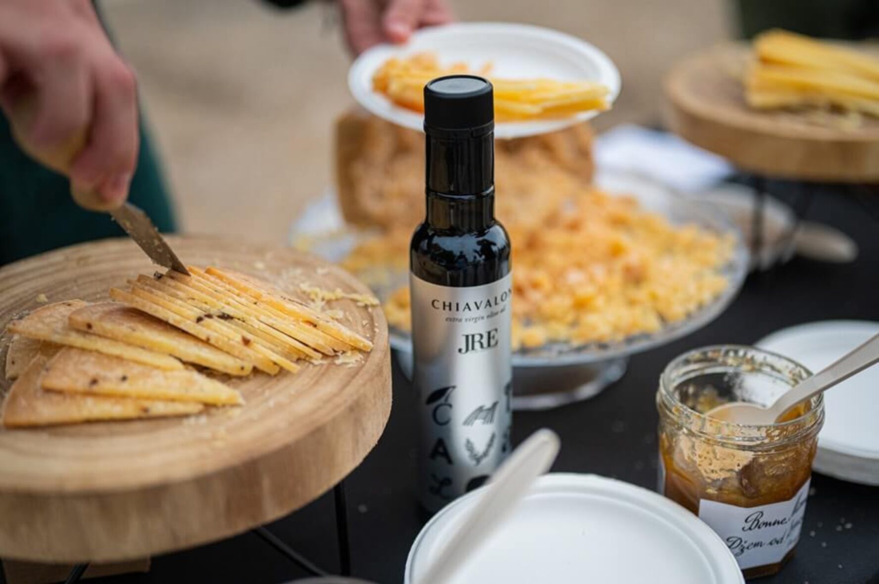 Istrian cheese and olive oil.