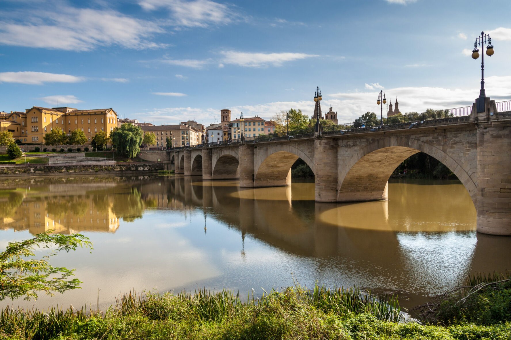 Bridge in the Spanish town of Logrono.