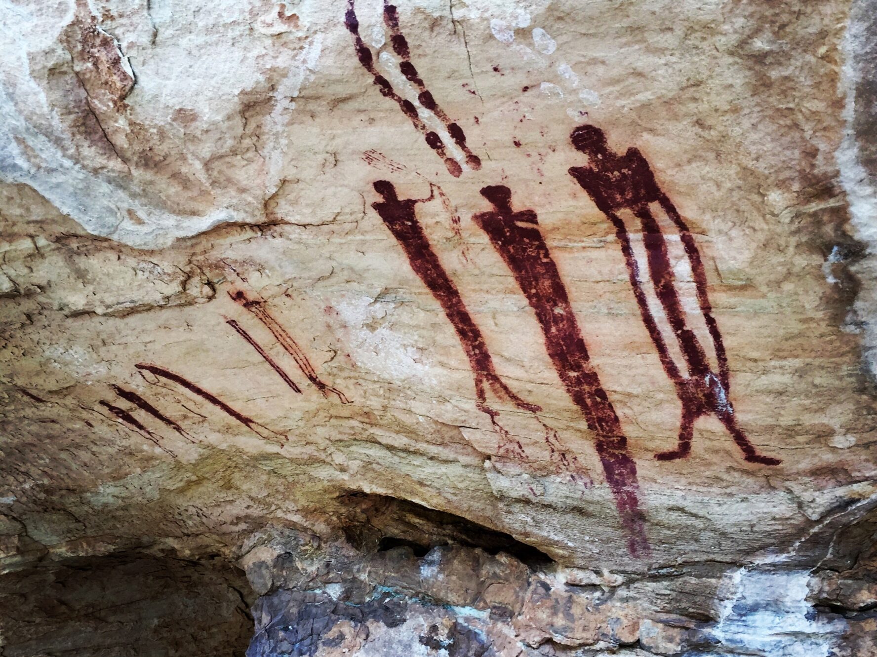 Petroglyphs in the Utah canyon
