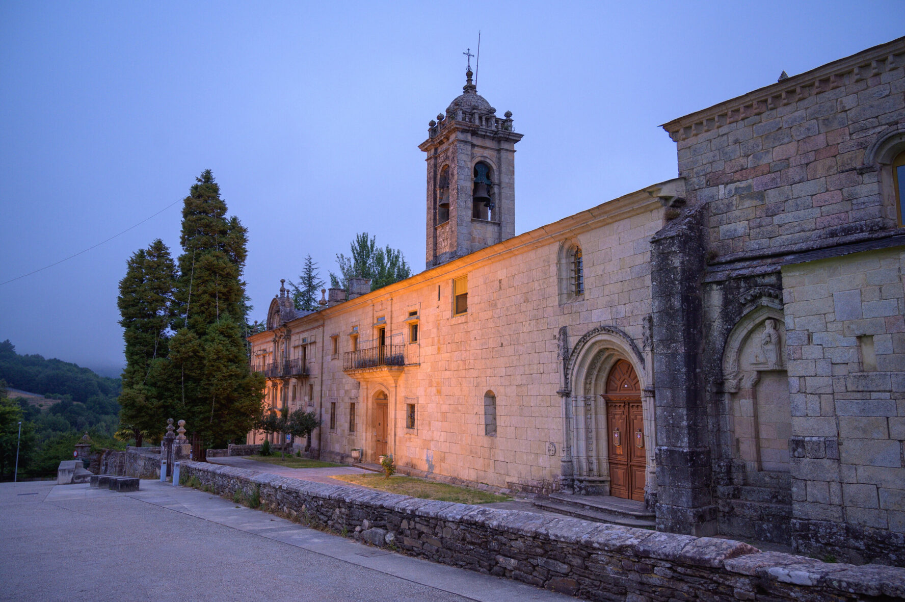 Romanesque church in Sarria.