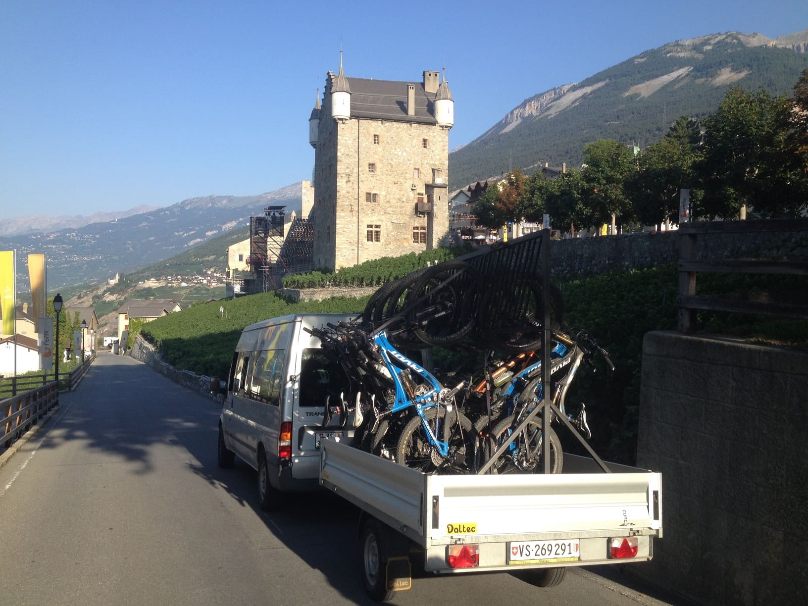 Support vehicle, Verbier to Zermatt