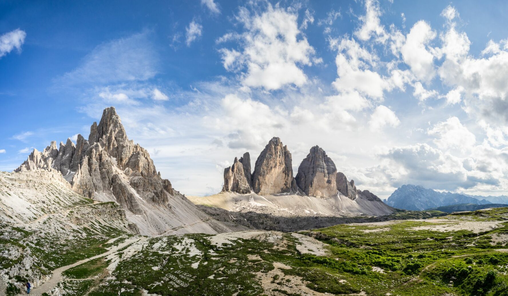 Tre Cime di Lavaredo, the most iconic sight in the Dolomites.