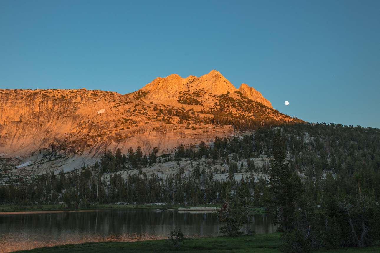 Yosemite wilderness at dusk