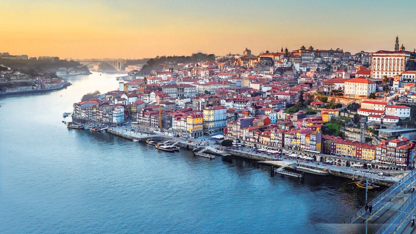 Douro River in Porto in Portugal