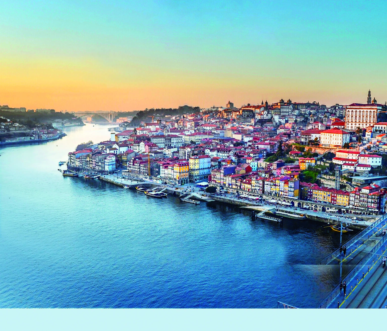 Douro River in Porto in Portugal