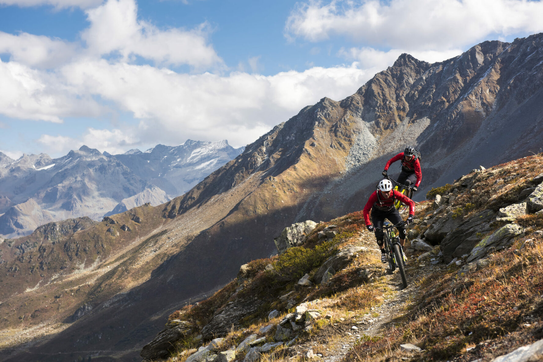 High Alps MTB, two riders