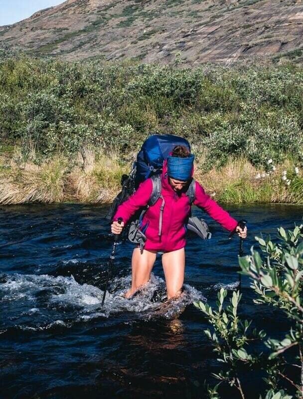 Hikers on the Arctic Circle Trail