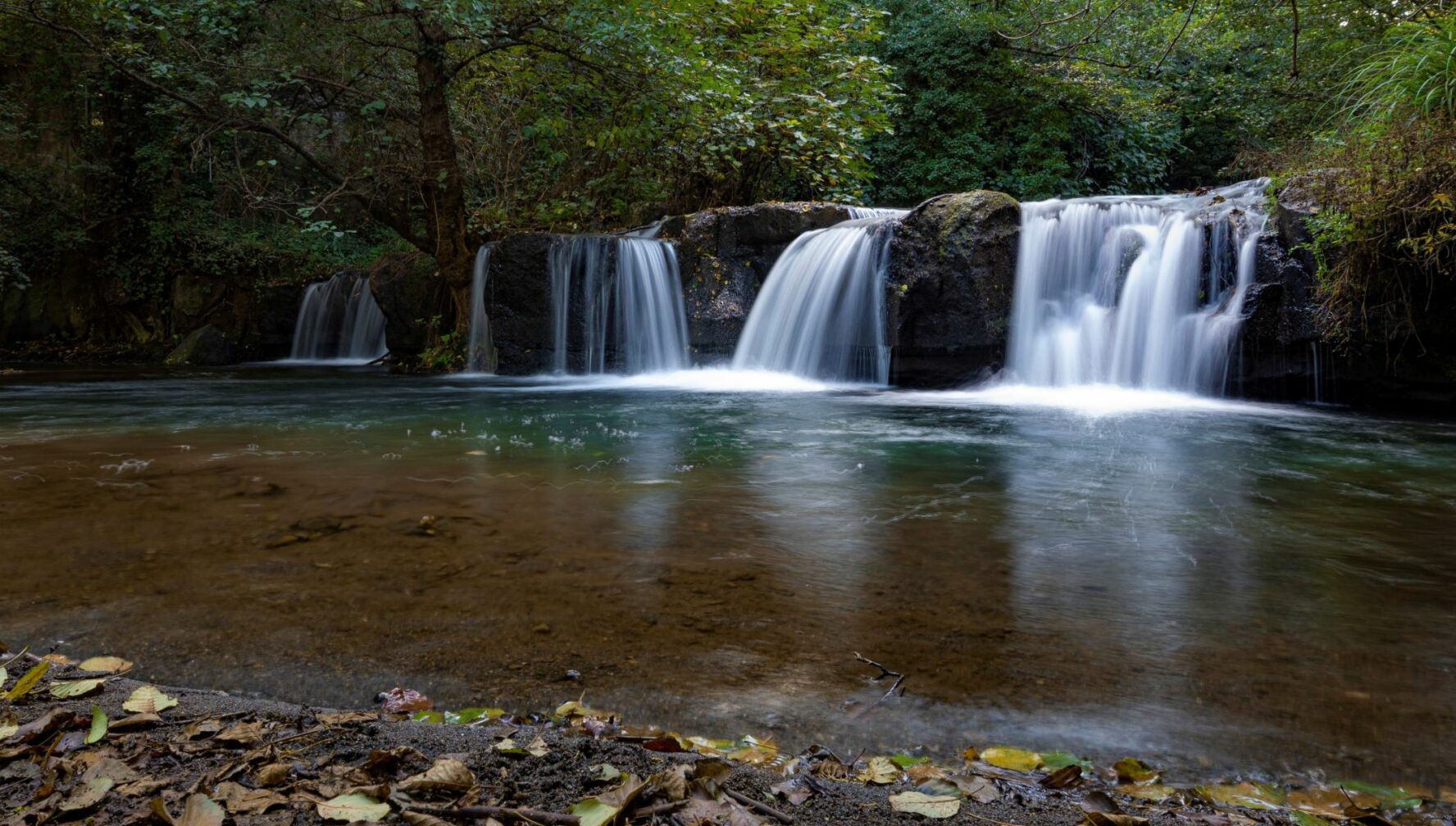 Monte Gelato Waterfall, seen during the via Francigena walk.