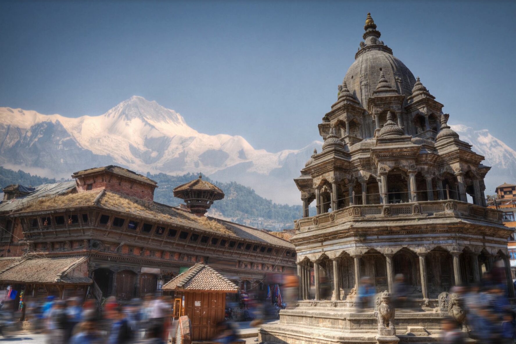 Architecture of Patan, a city in Nepal.