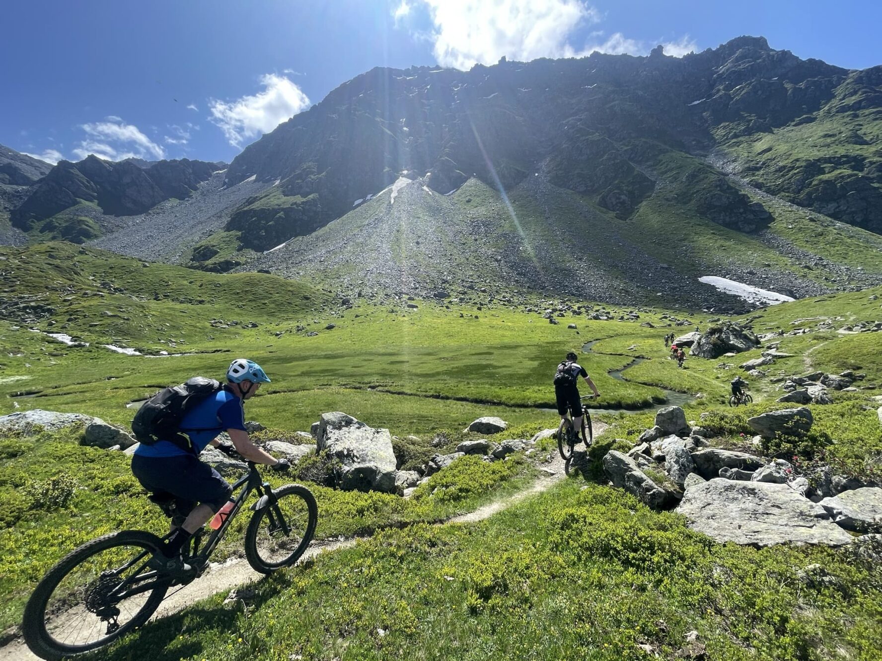 Verdant valley near Verbier