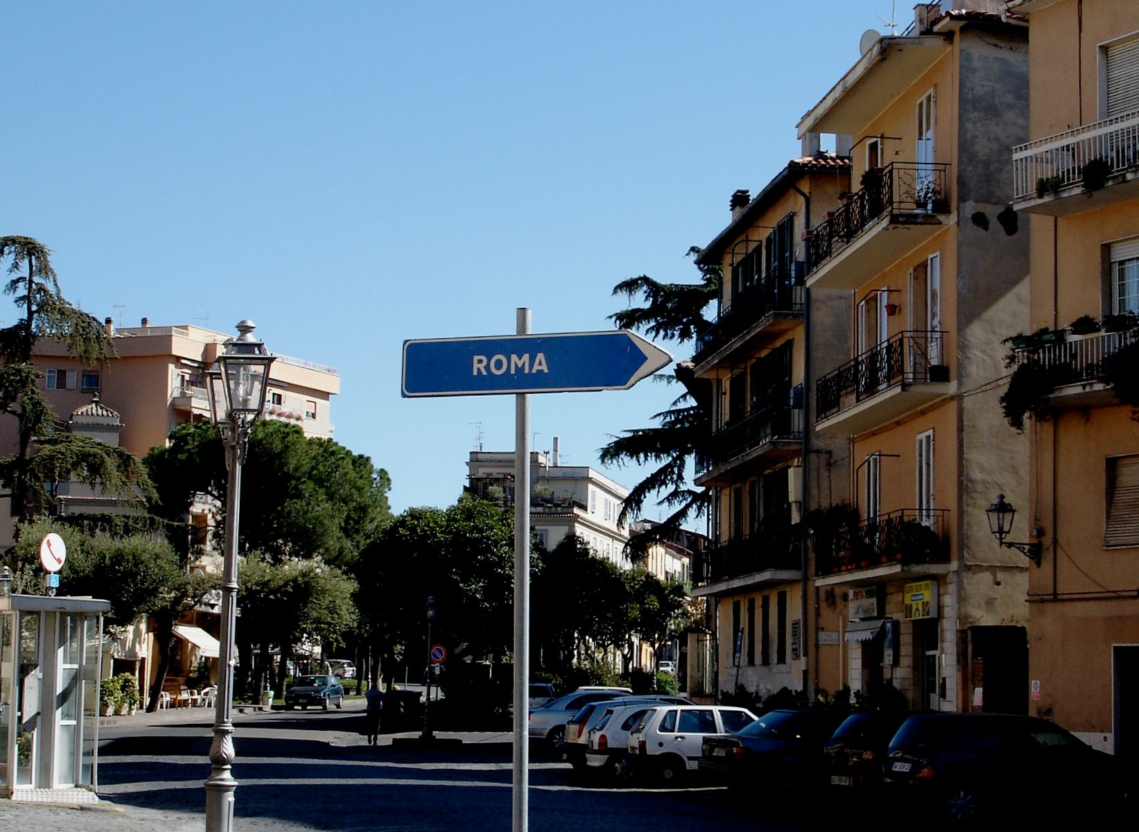 Street in the town of Vetralla, near Rome.