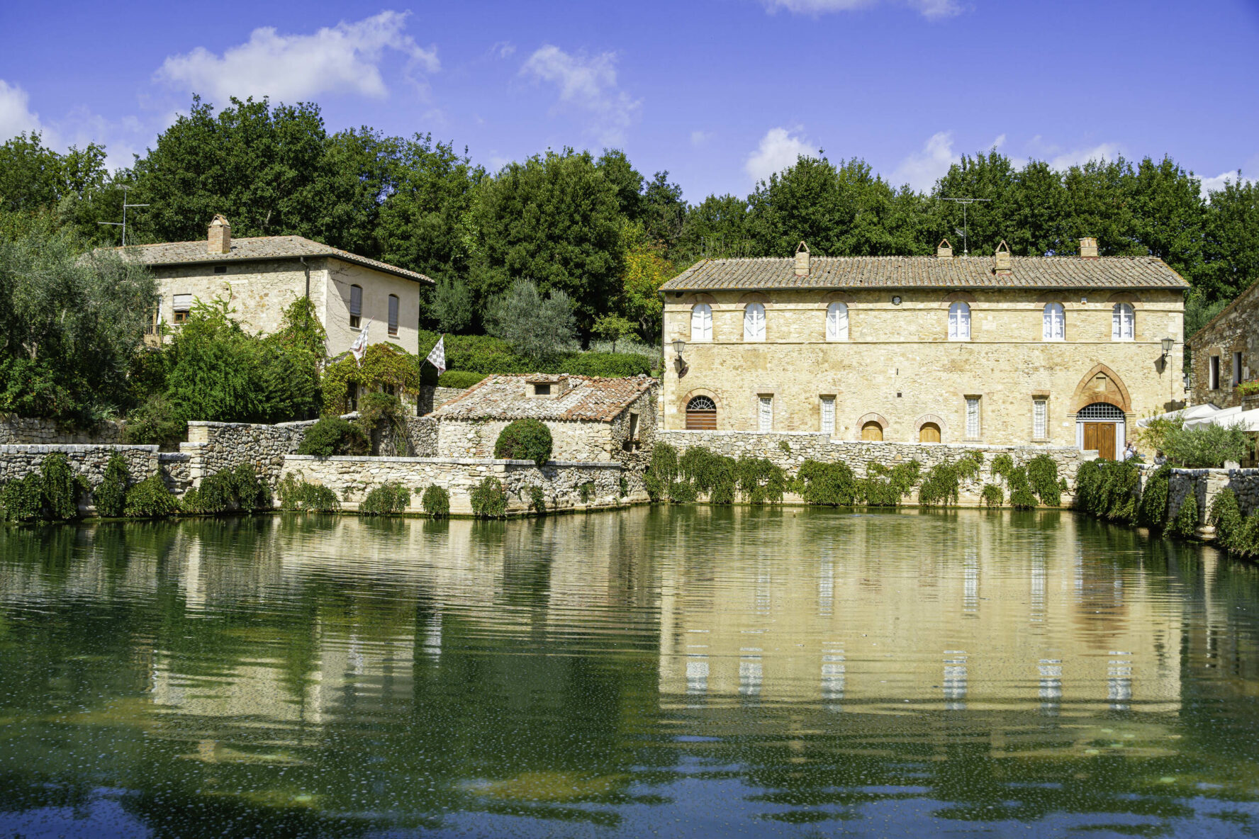Bagno Vignoni, a thermal water town in Val d’Orcia.