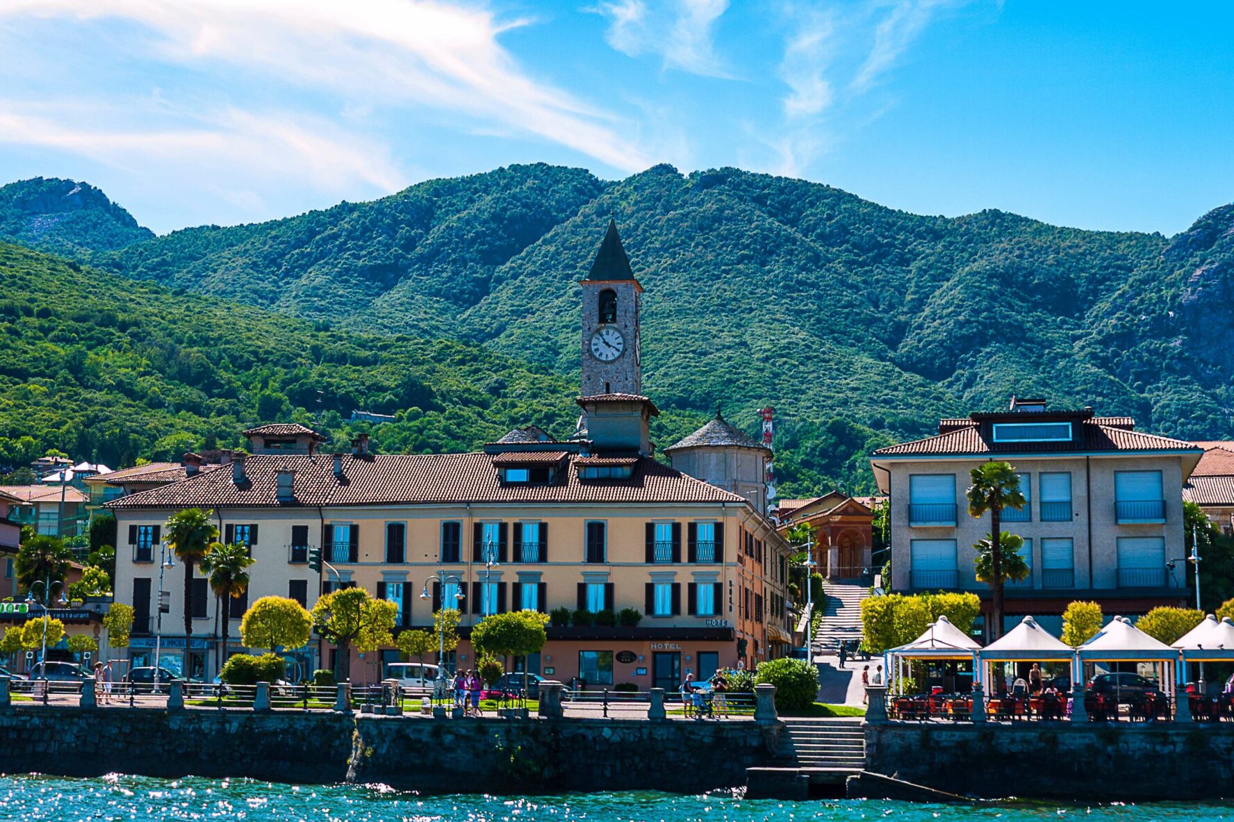 Vedute of Baveno, an Italian town by Lake Maggiore.