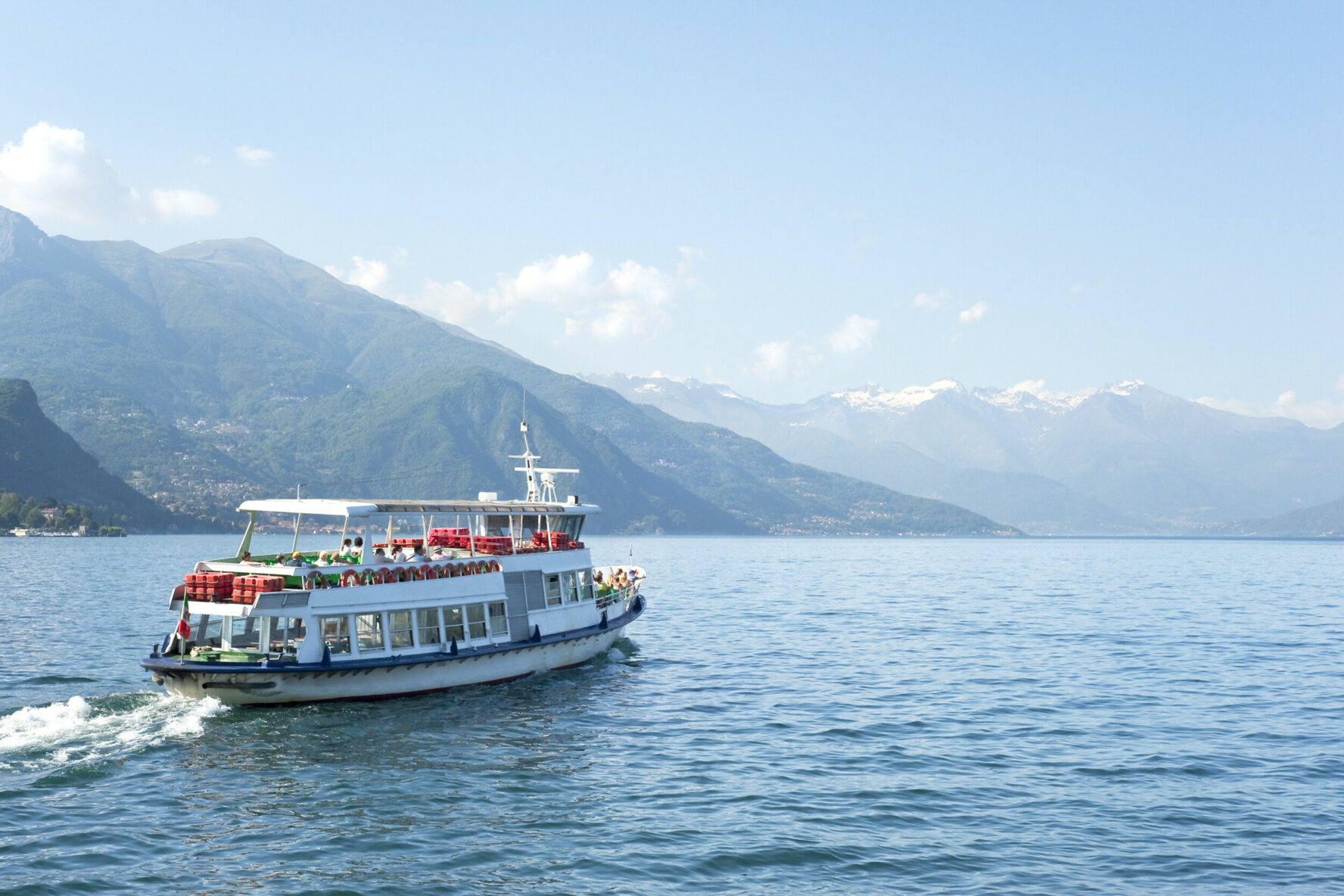Ferry on Lake Como, Italy.