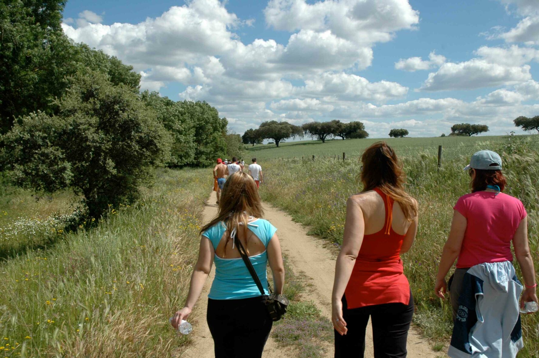 Hikers in the summer in Portugal