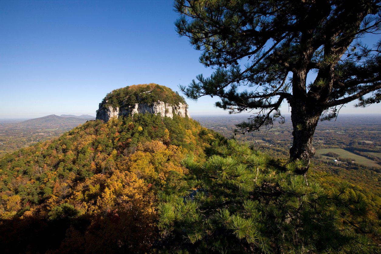 State Park Pilot Mountain, Winston-Salem, United States.