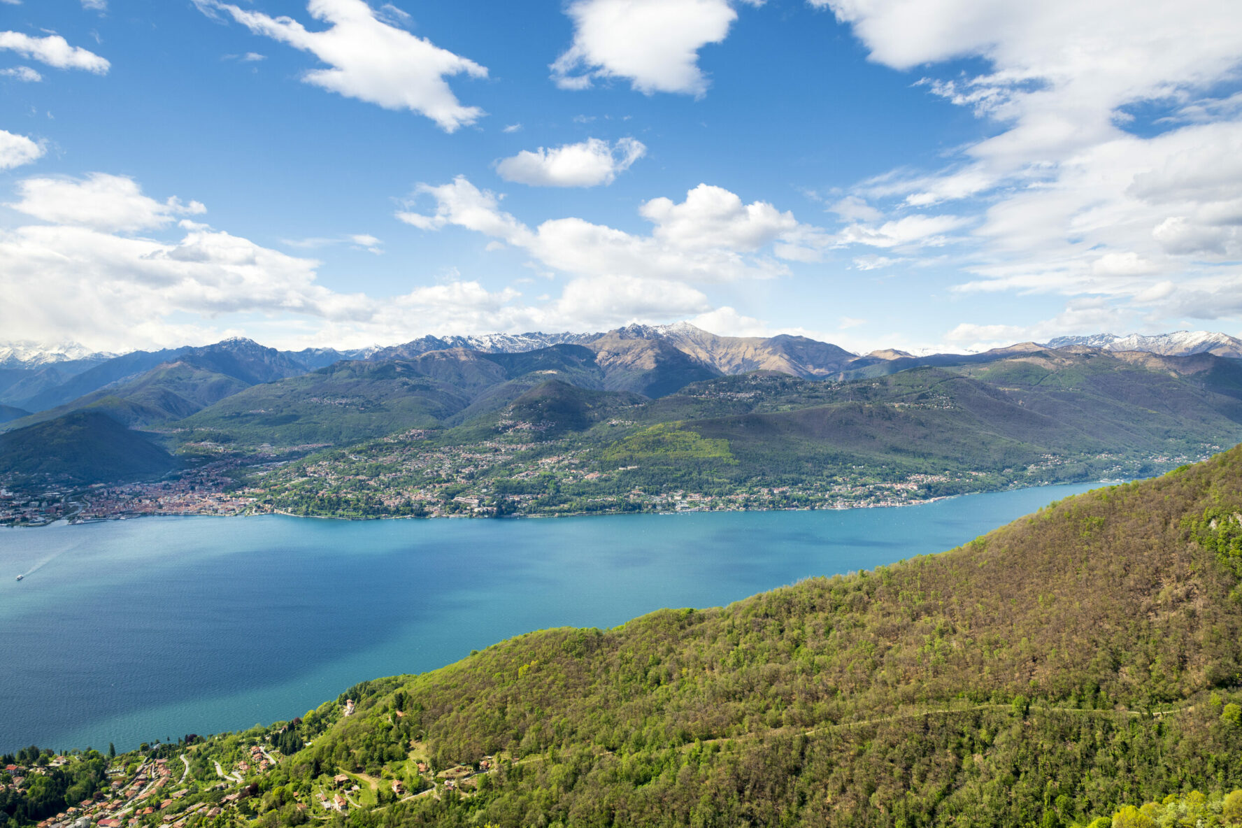 View from Sasso del Ferro, above lake Maggiore, Italy.