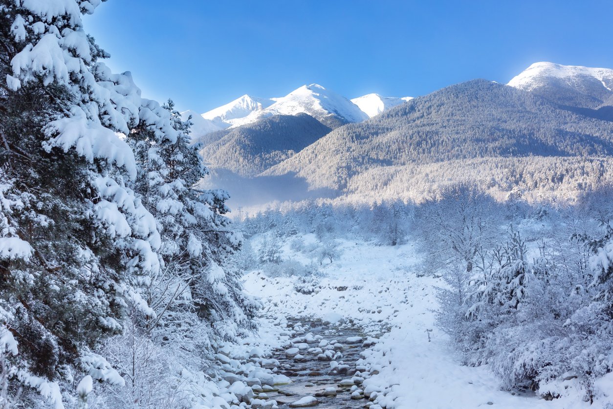 Bansko, Bulgaria in the winter
