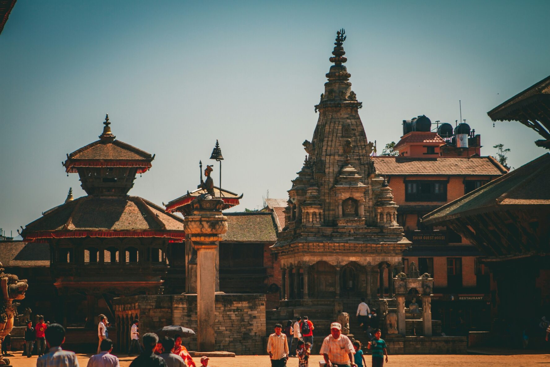 Bhaktapur, historical site in Kathmandu with historical palaces and temples.