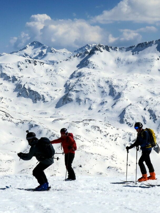Climbing a peak, Bezbog, Bulgaria