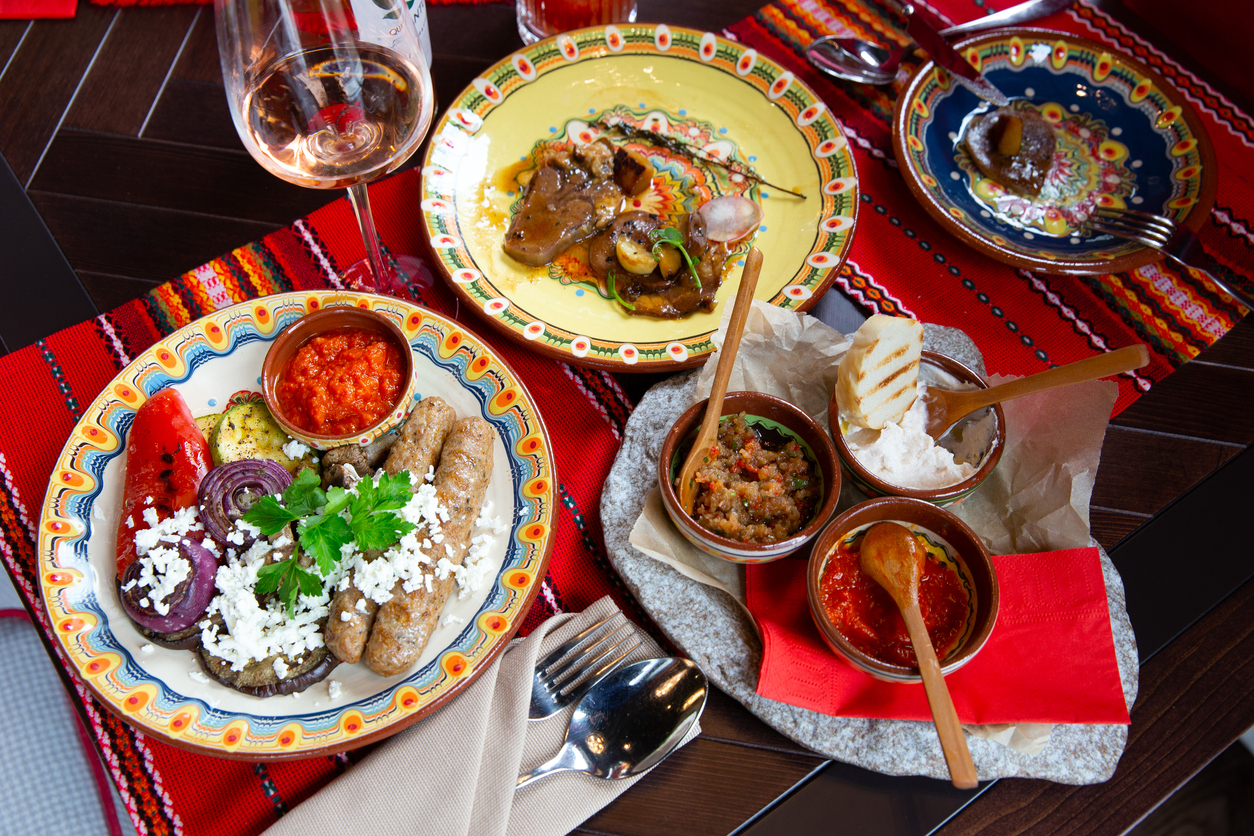 Bulgarian restaurant dinner