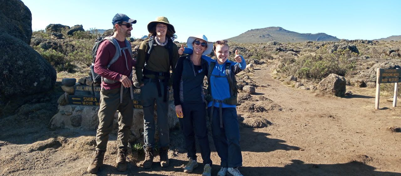 Trekkers posing for a photo