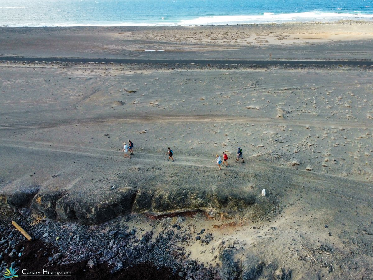 Hiking on rugged Canary islands