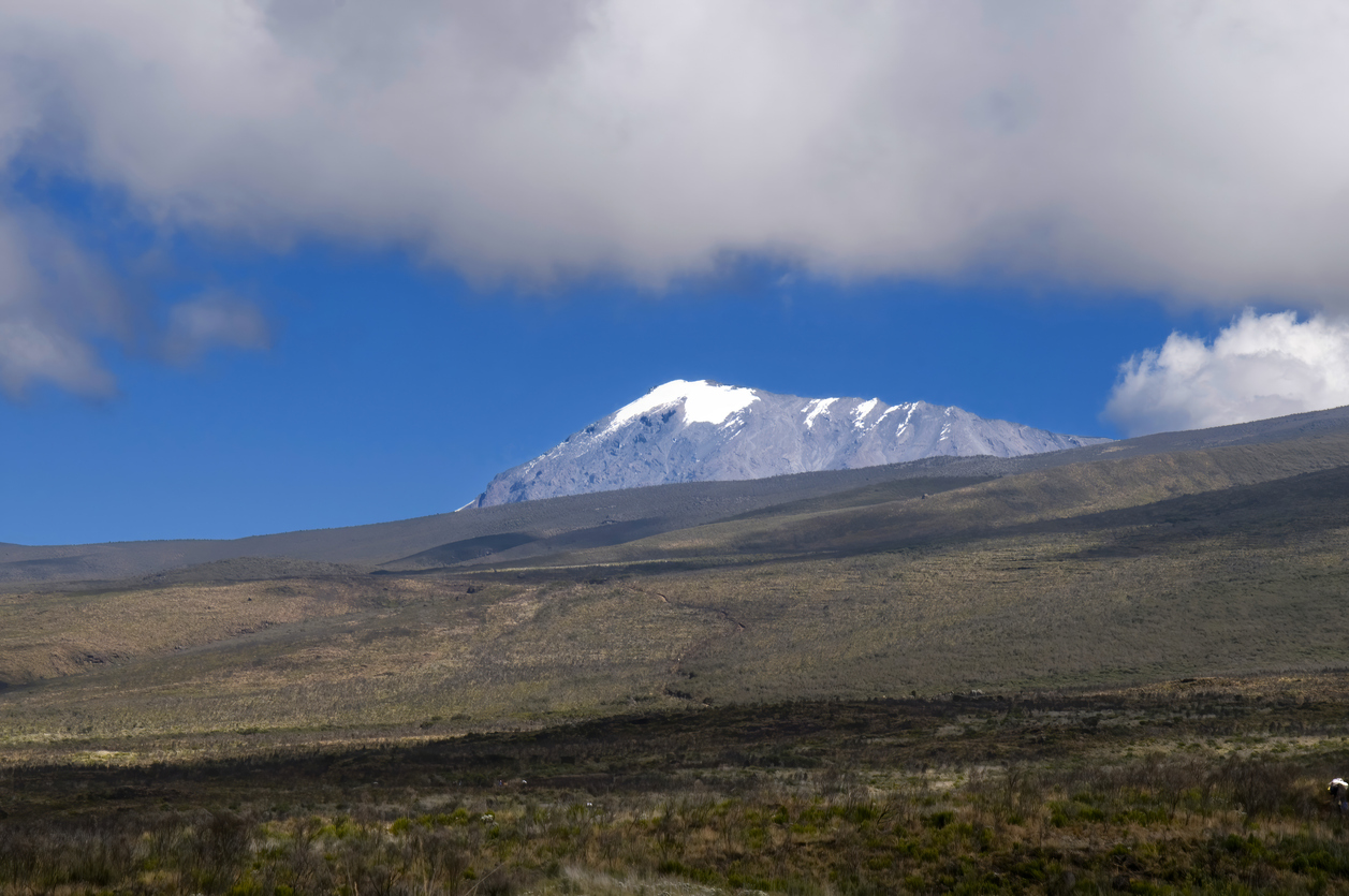 view of mount kilimanjaro during its ascent - tanzania