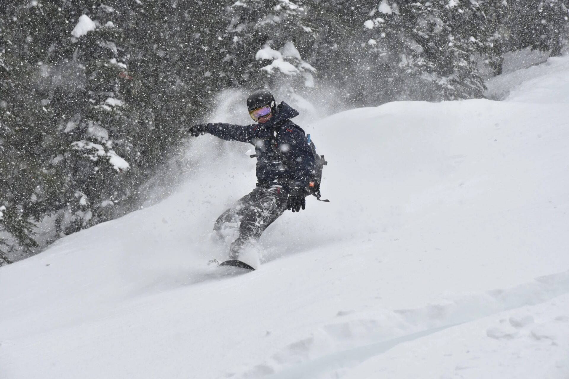 powder highway skier