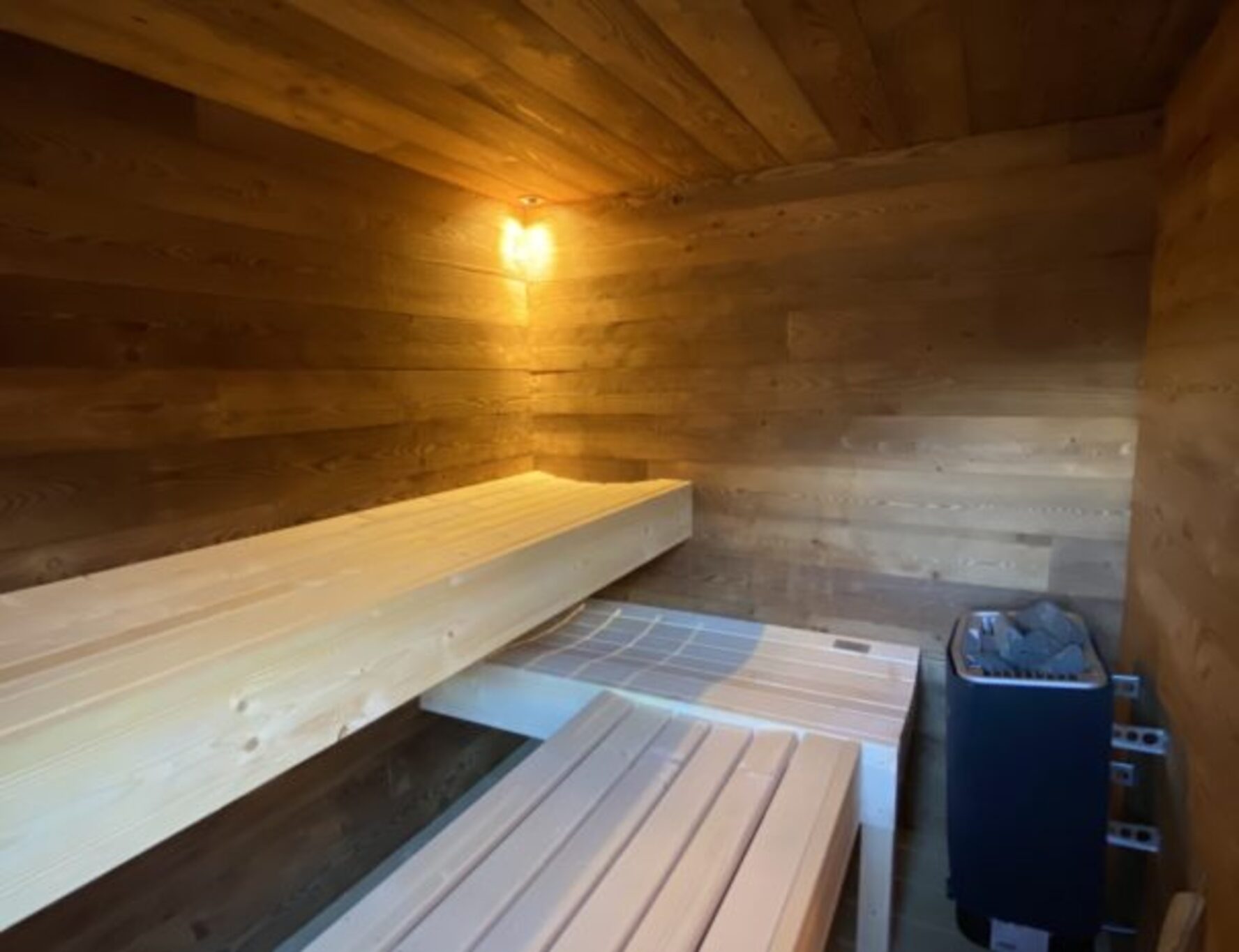 Sauna in a chalet.