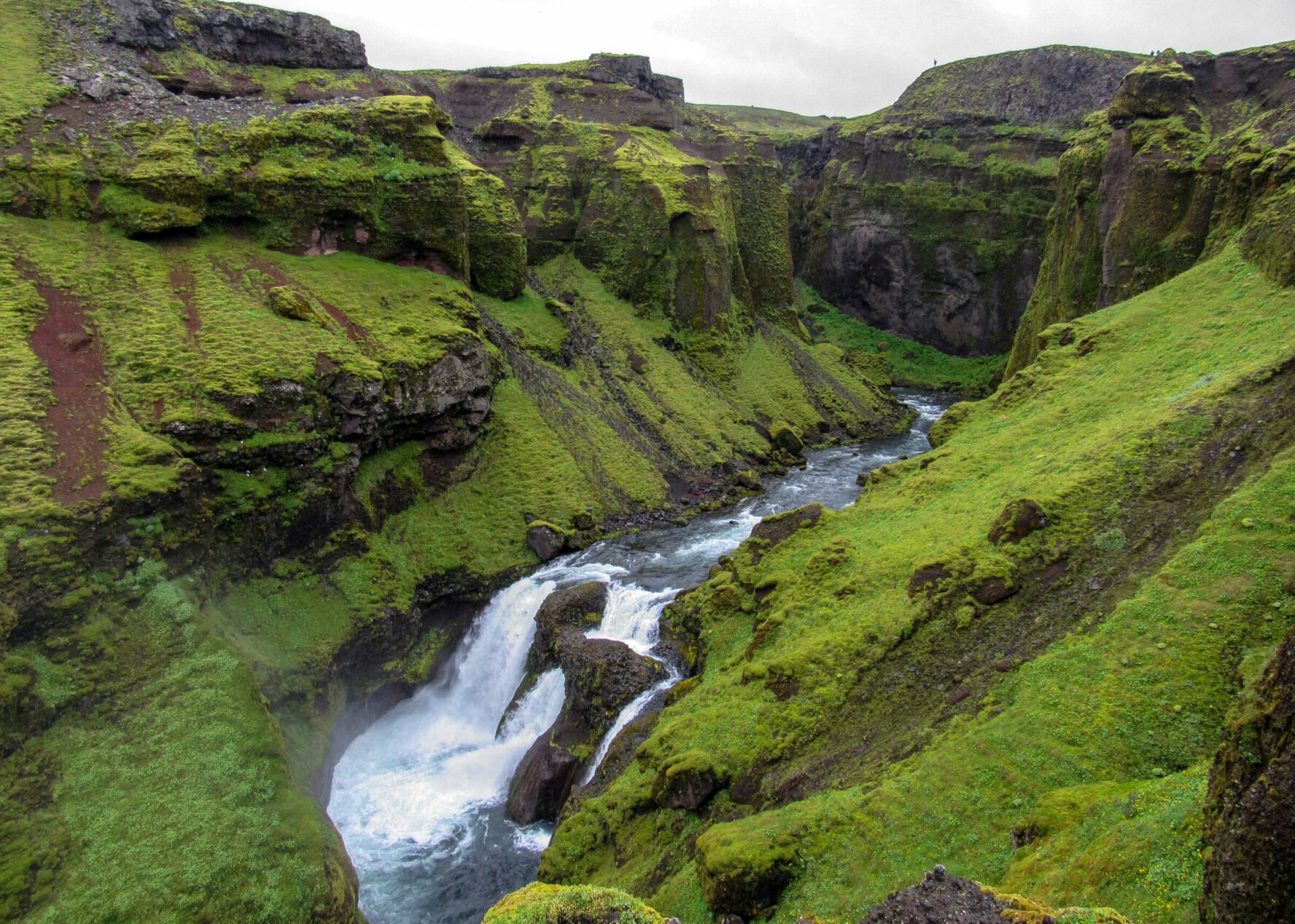 Skoga river seen while hiking the Fimmvorduhals trail, Iceland.