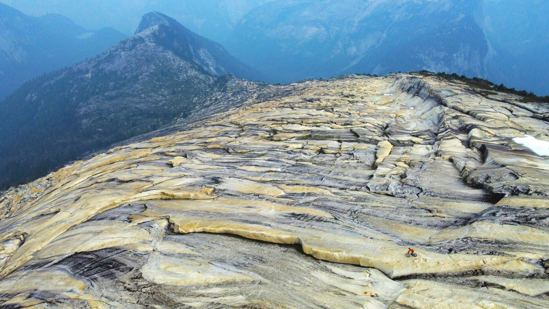 Vast granite slabs perfect for mountain bikers, in BC’s Coast Mountains.