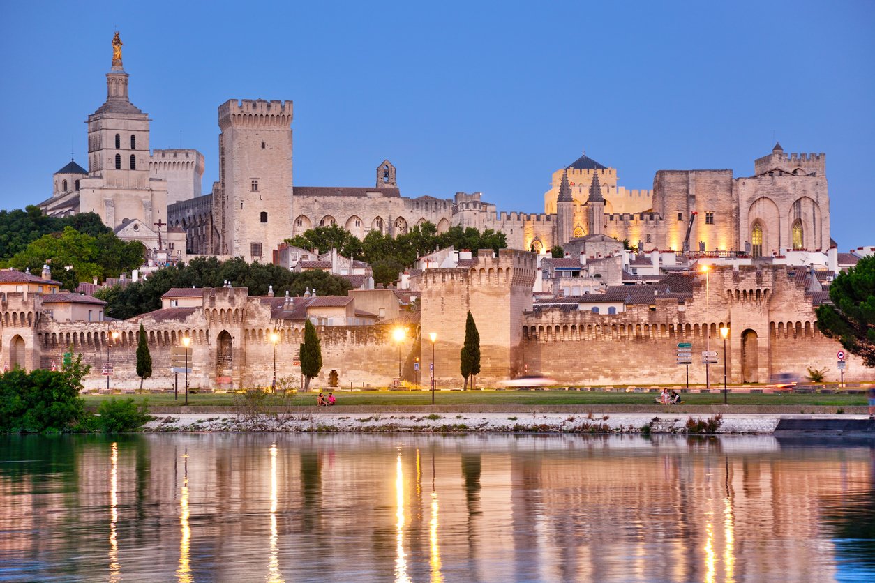Avignon at sunset, France