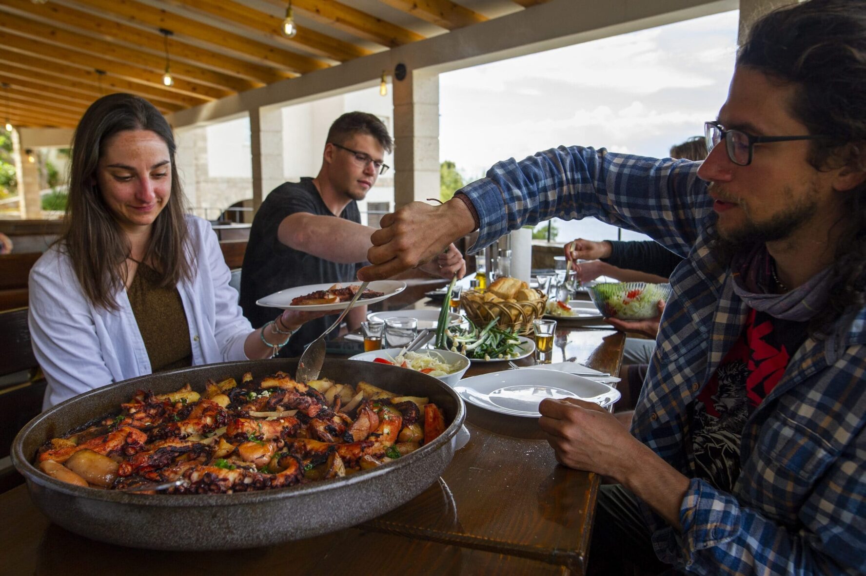 Octopus lunch in Croatia