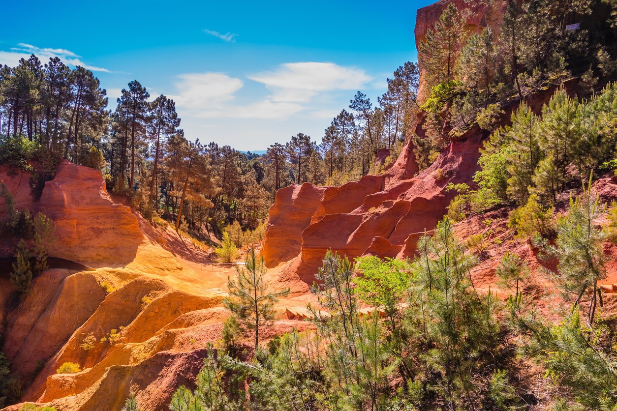 Roussillon ochre canyon