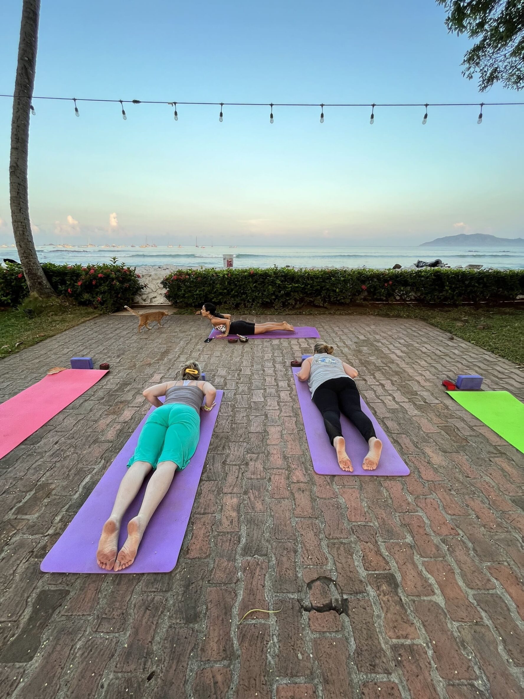 Sunrise yoga in Costa Rica