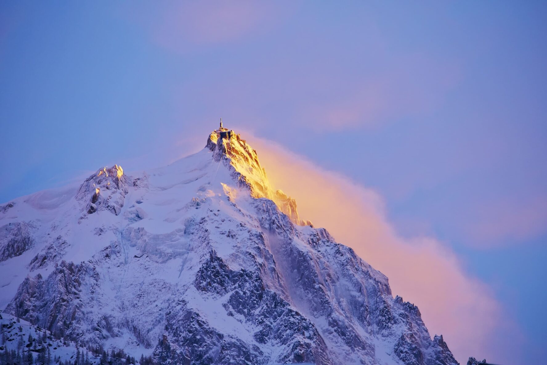 Sunset, Aiguille du Midi