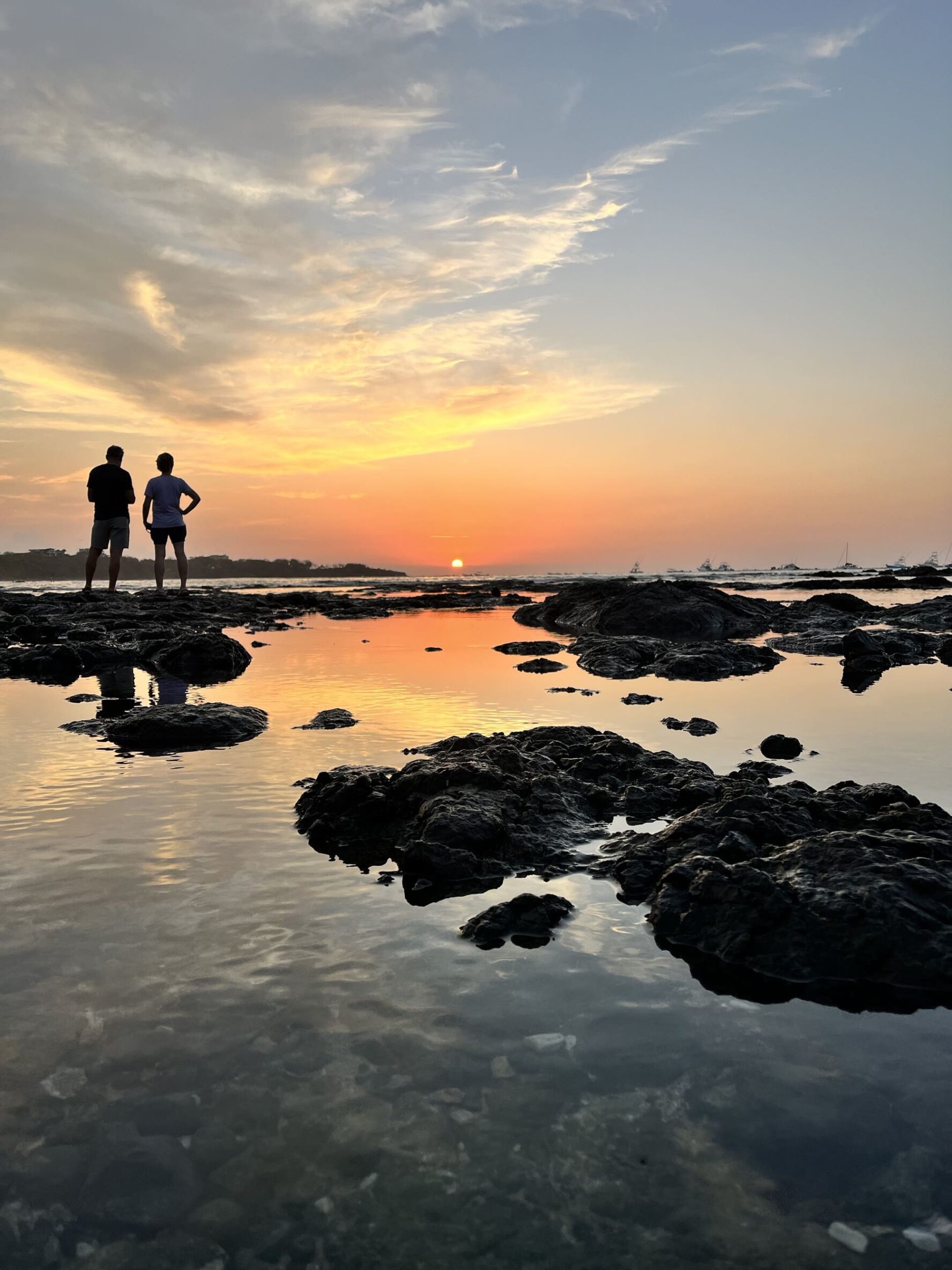 Sunset organe hues in Costa Rica