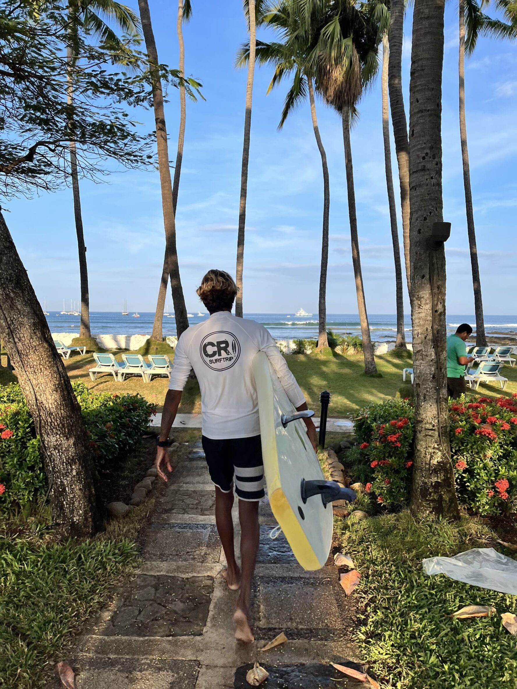 Walking out of the resort, Costa Rica