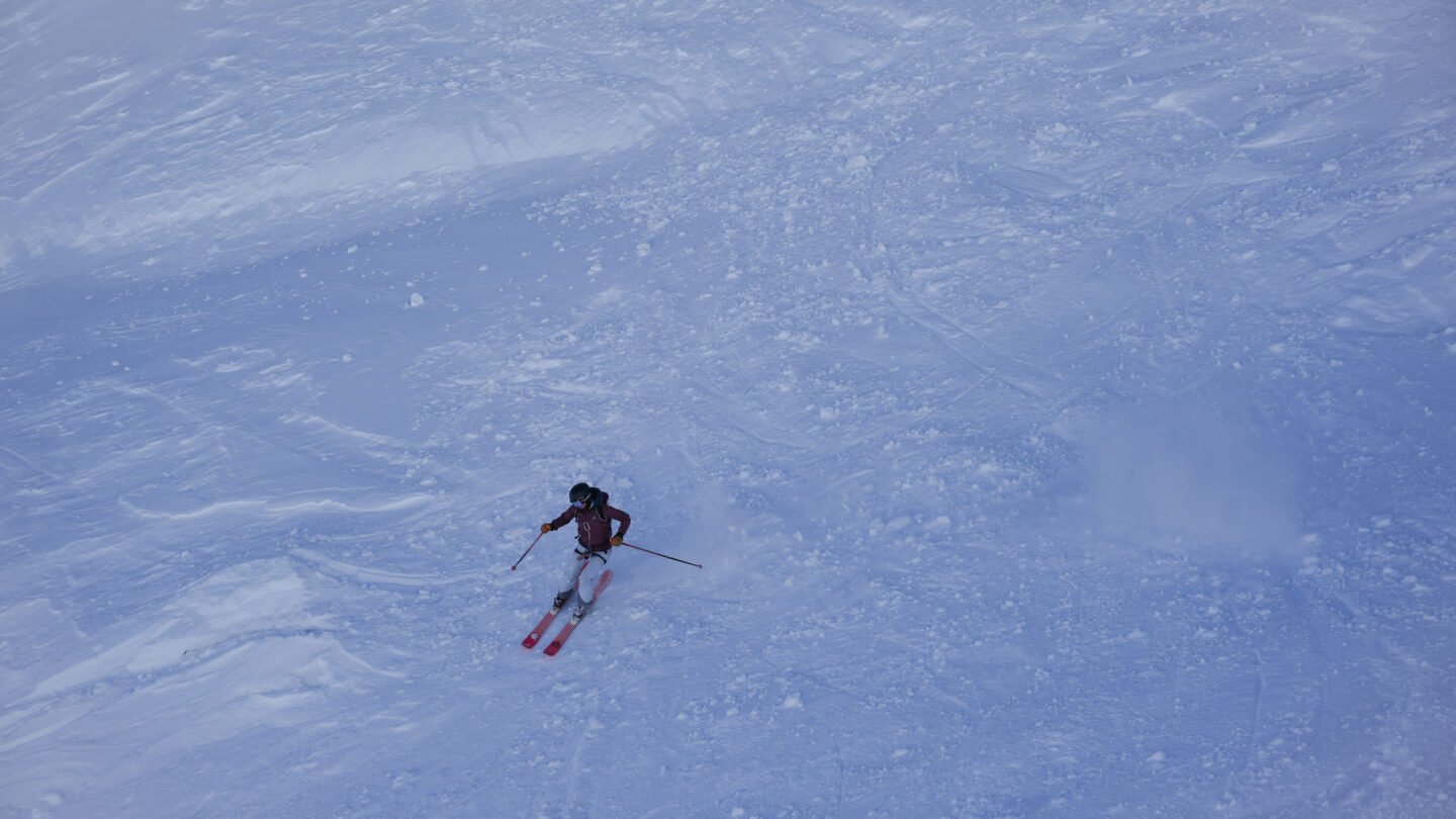 Aerial skier Chamonix