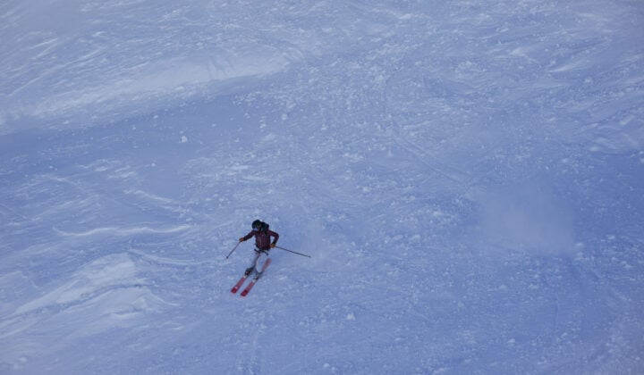 Aerial skier Chamonix