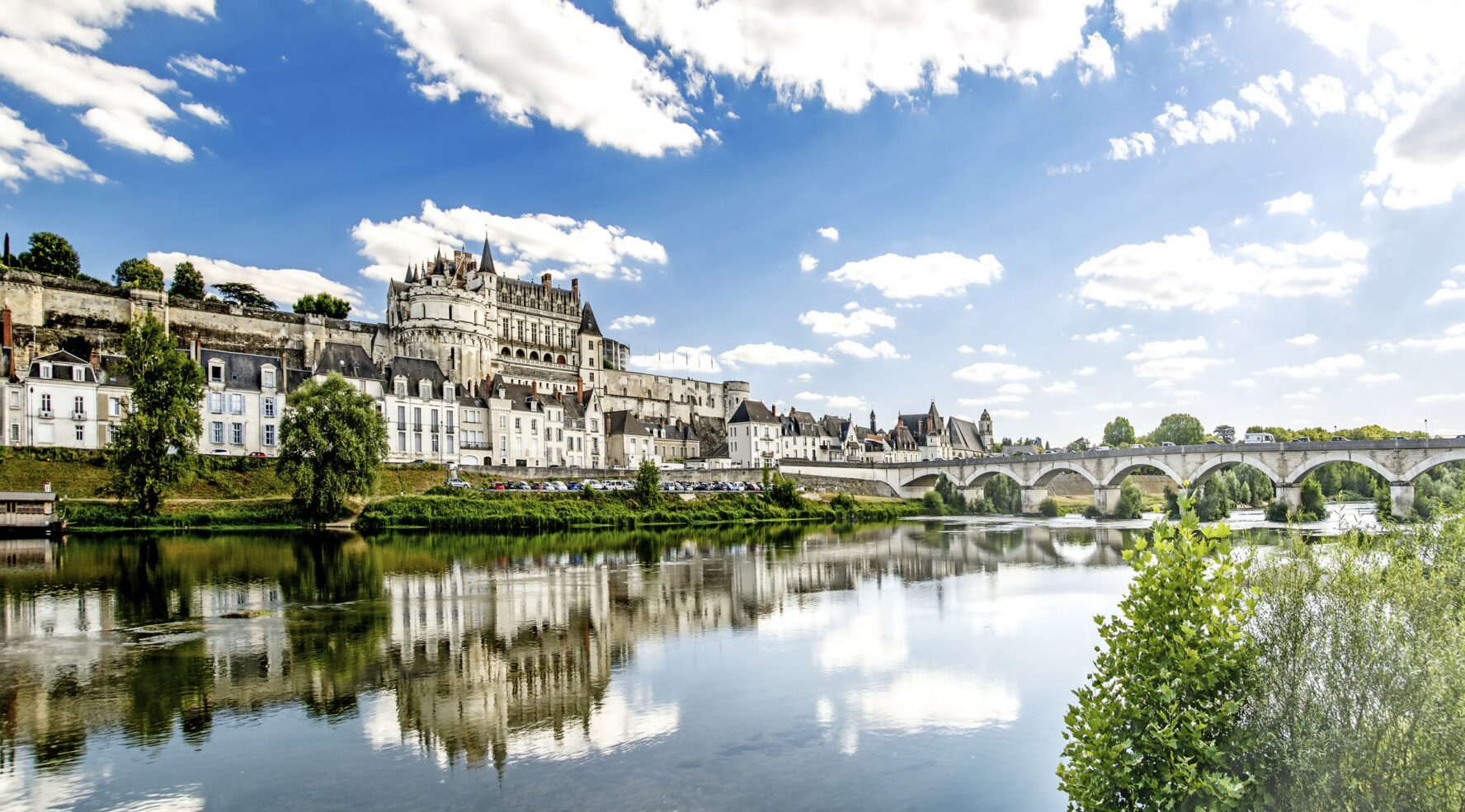 A view of Amboise in Loire Valley, France