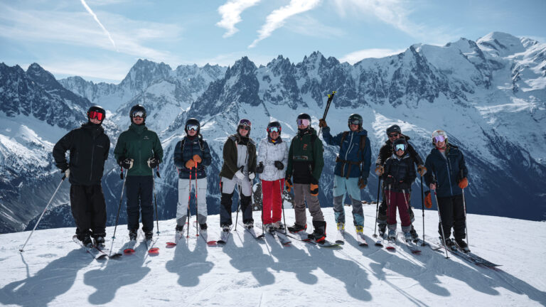 Brevent Chamonix skiers