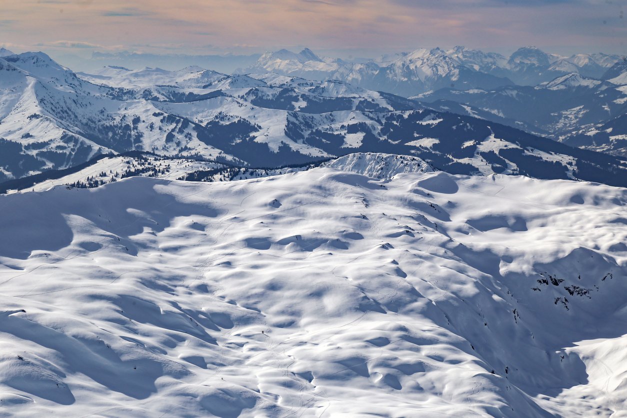 Brevent ski area in Chamonix, France