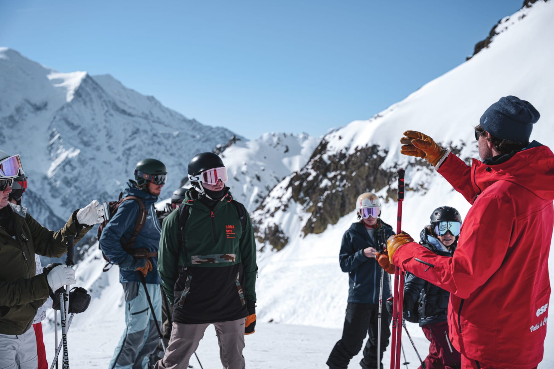 Brevent teaching skiing