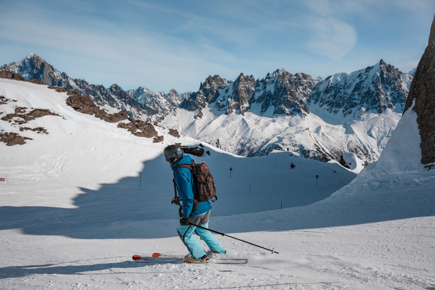 Downhill skier Flegere