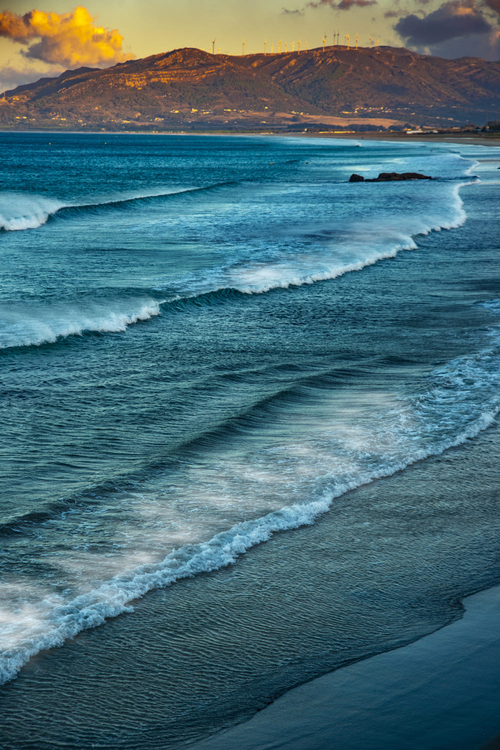 Golden hour in Tarifa, Spain