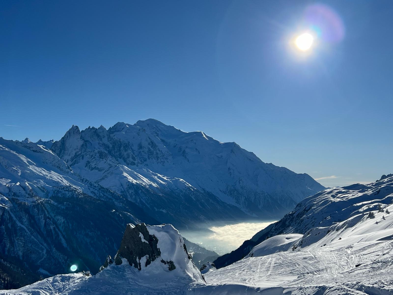 Great views while skiing in Alps